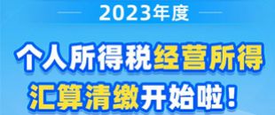 圖說| 2023年度個(gè)人所得稅經(jīng)營所得匯算清繳開始啦！